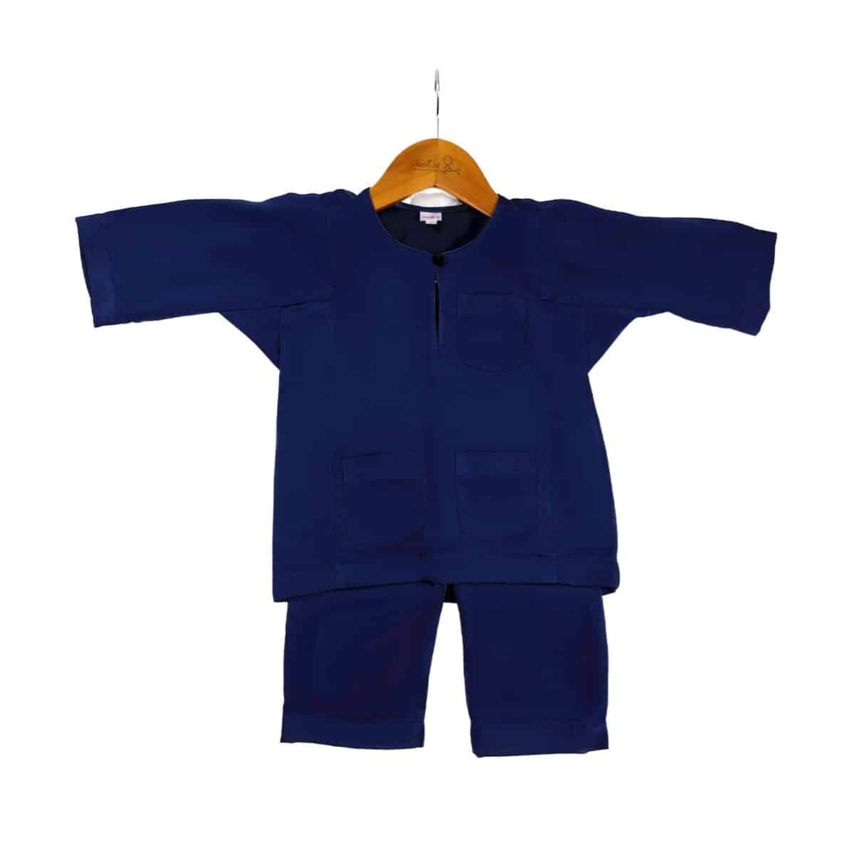 Baju Melayu Dark Blue | Exclusive Kids Clothing & Accesories