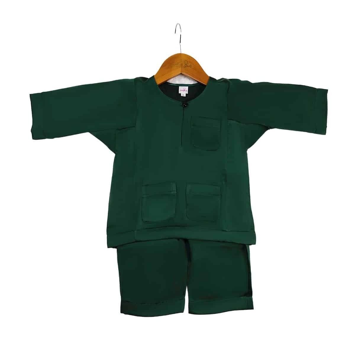 Baju Melayu Emerald Green | Exclusive Kids Clothing & Accesories