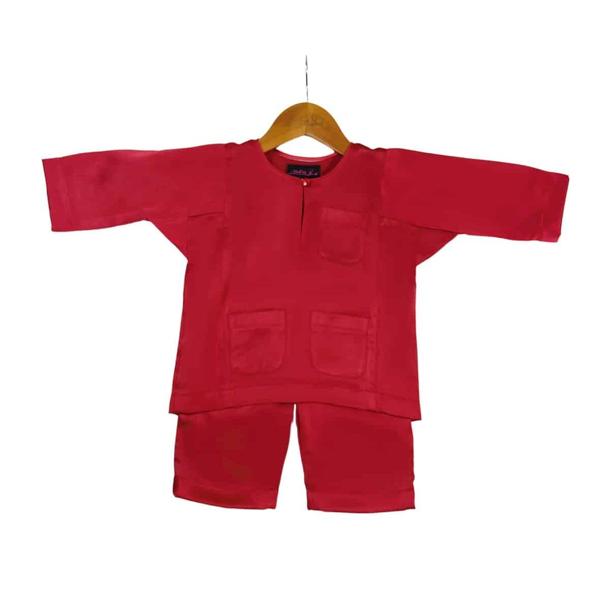 Baju Melayu Red Chili | Exclusive Kids Clothing & Accesories
